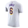 Nike Los Angeles Lakers LeBron James #6 Association Name & Number T-Shirt