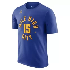 Nike Denver Nuggets Nikola Jokic #15 Statement Name & Number T-Shirt -CHAMPRO SHOP 19615113617 1