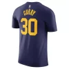 Nike Golden State Warriors Steph Curry #30 Statement Name & Number T-Shirt -CHAMPRO SHOP 19615113799