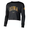Nike Women's Iowa Hawkeyes Campus Cropped Long Sleeve Shirt 2 Nike Women's Iowa Hawkeyes Campus Cropped Long Sleeve Shirt -CHAMPRO SHOP 19615122866