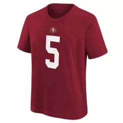 Nike Kids' San Francisco 49ers Trey Lance #5 Name & Number T-Shirt -CHAMPRO SHOP 19618050200 1