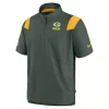 Nike Green Bay Packers Coach Short Sleeve Jacket -CHAMPRO SHOP 19622794704