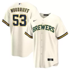Nike Milwaukee Brewers Brandon Woodruff #53 Replica Jersey
