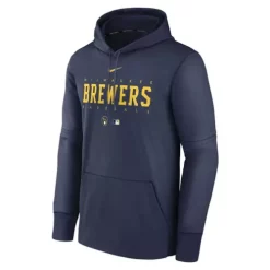 Nike Milwaukee Brewers 2023 Authentic Collection Therma Hoodie