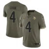 Nike Minnesota Vikings Dalvin Cook #4 2022 Salute To Service Jersey