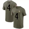 Nike Minnesota Vikings Dalvin Cook #4 2022 Salute To Service Name & Number T-Shirt