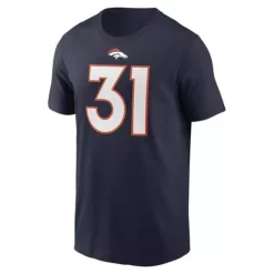 Nike Denver Broncos Justin Simmons #31 Name & Number T-Shirt -CHAMPRO SHOP 19622947888 1