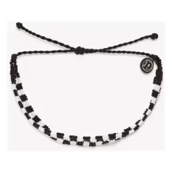 Pura Vida Woven Seed Bead Checkerboard Bracelet