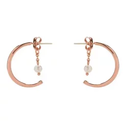 Pura Vida Floating Pearl Hoop Earrings