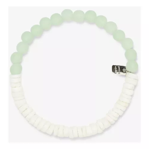 Pura Vida Puka Shell & Frosted Bead Stretch Bracelet 3 Pura Vida Puka Shell & Frosted Bead Stretch Bracelet