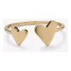 Pura Vida Two Hearts Open Ring