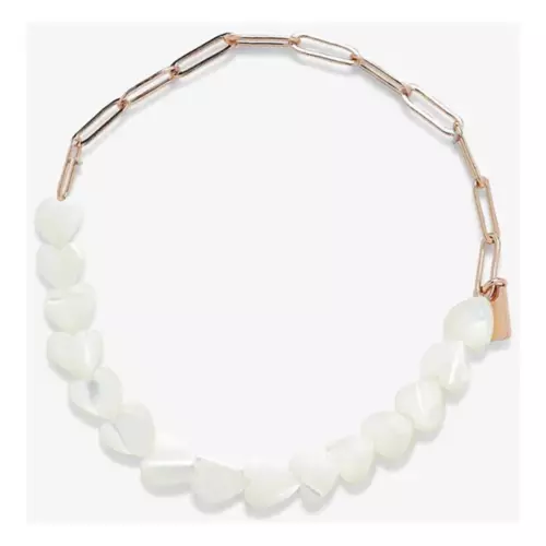 Pura Vida Pearl Heart Paperclip Chain Bracelet 3 Pura Vida Pearl Heart Paperclip Chain Bracelet