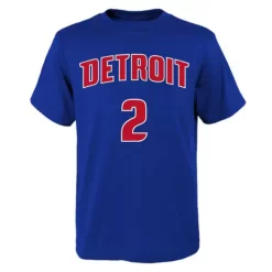 Nike Kids' Detroit Pistons Cade Cunningham #2 Name & Number T-Shirt -CHAMPRO SHOP 19634540372 1