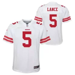 Nike Kids' San Francisco 49ers Trey Lance #5 Away Jersey -CHAMPRO SHOP 19634658403 2
