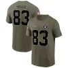 Nike Las Vegas Raiders Darren Waller #83 2022 Salute To Service Name & Number T-Shirt