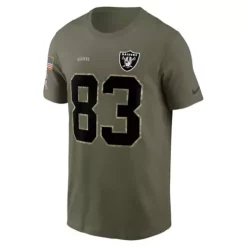 Nike Las Vegas Raiders Darren Waller #83 2022 Salute To Service Name & Number T-Shirt -CHAMPRO SHOP 19641686217 2