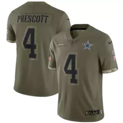 Nike Kids' Dallas Cowboys Dak Prescott #4 2022 Salute To Service Jersey