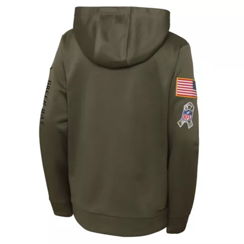 Nike Kids' Green Bay Packers 2022 Salute To Service Hoodie 4 Nike Kids' Green Bay Packers 2022 Salute To Service Hoodie - Image 2