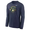 Nike Milwaukee Brewers Over Arch Long Sleeve Shirt -CHAMPRO SHOP 19659046838