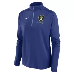 Nike Women's Milwaukee Brewers 2023 Pacer 1/4 Zip