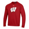 Under Armour Wisconsin Badgers Logo Crewneck Sweatshirt