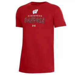 Under Armour Kids' Wisconsin Badgers Malibu T-Shirt