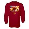 Blue 84 Iowa State Cyclones 2022 Sweet 16 Dried Spice Long Sleeve Shirt -CHAMPRO SHOP 19665056147