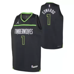 Nike Kids' Minnesota Timberwolves Anthony Edwards #1 2022 Statement Jersey