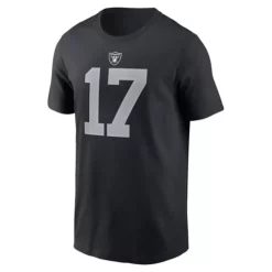 Nike Las Vegas Raiders Davante Adams #17 Name & Number T-Shirt -CHAMPRO SHOP 19675483243 2