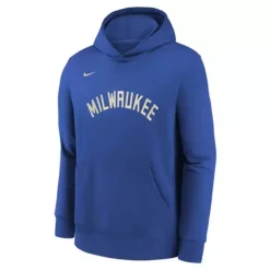 Nike Kids' Milwaukee Bucks 2022 City Edition Essential Hoodie