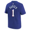 Nike Kids' Philadelphia 76ers James Harden #1 Name & Number T-Shirt -CHAMPRO SHOP 19676009057