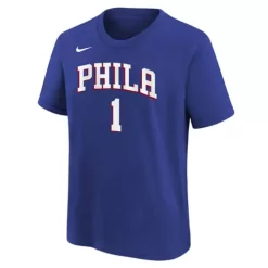 Nike Kids' Philadelphia 76ers James Harden #1 Name & Number T-Shirt -CHAMPRO SHOP 19676009057 1