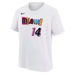 Nike Kids' Miami Heat Tyler Herro #14 2022 City Edition Name & Number T-Shirt -CHAMPRO SHOP 19676018627 1