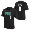 Nike Kids' Portland Trail Blazers Damian Lillard #0 2022 City Edition Name & Number T-Shirt