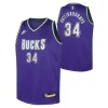 Nike Kids' Milwaukee Bucks Giannis Antetokounmpo #34 Hardwood Classic Jersey -CHAMPRO SHOP 19676018883