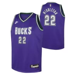Nike Kids' Milwaukee Bucks Khris Middleton #22 Hardwood Classic Jersey