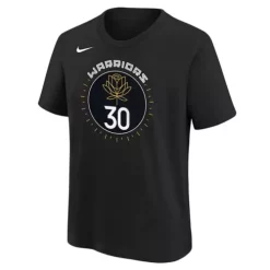 Nike Kids' Golden State Warriors Steph Curry #30 2022 City Edition Name & Number T-Shirt -CHAMPRO SHOP 19676020788 1