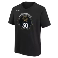 Nike Kids' Golden State Warriors Steph Curry #30 2022 City Edition Name & Number T-Shirt -CHAMPRO SHOP 19676020788 2