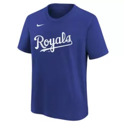 Nike Kids' Kansas City Royals Bobby Witt Jr #7 Home Name & Number T-Shirt -CHAMPRO SHOP 19686721458 1