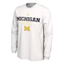 Nike Michigan Wolverines Bench Sole Long Sleeve Shirt