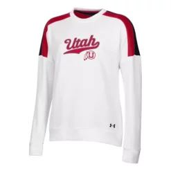 Under Armour Women's Utah Utes Gameday Terry Crewneck Sweatshirt