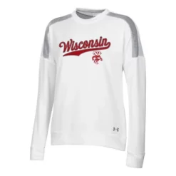 Under Armour Women's Wisconsin Badgers Gameday Terry Crewneck Sweatshirt