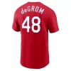 Nike Texas Rangers Jacob DeGrom #48 Name & Number T-Shirt