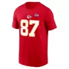 Nike Kansas City Chiefs Travis Kelce #87 Super Bowl LVII Name & Number T-Shirt -CHAMPRO SHOP 19717117648