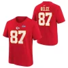 Nike Kids' Kansas City Chiefs Travis Kelce #87 Super Bowl LVII Name & Number T-Shirt -CHAMPRO SHOP 19742727389