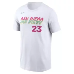 Nike San Diego Padres Fernando Tatis Jr #23 City Connect Name & Number T-Shirt -CHAMPRO SHOP 61305846713 1