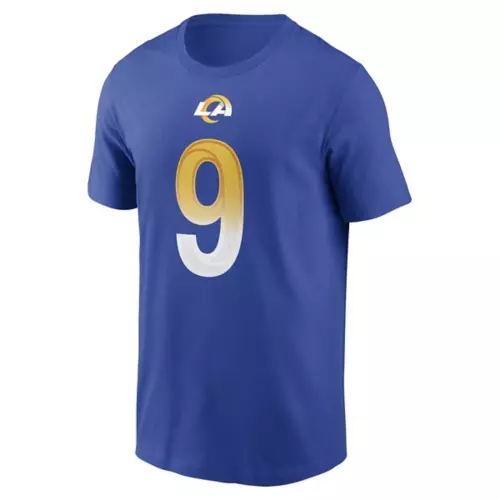 Nike Los Angeles Rams Matthew Stafford #9 Name & Number T-Shirt 4 Nike Los Angeles Rams Matthew Stafford #9 Name & Number T-Shirt - Image 2