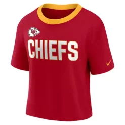 Nike Women's Kansas City Chiefs Fan Cropped T-Shirt