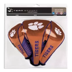 Team Effort Clemson Tigers Set Of Three Headcovers 9 Team Effort Clemson Tigers Set Of Three Headcovers -CHAMPRO SHOP 72314103022 3