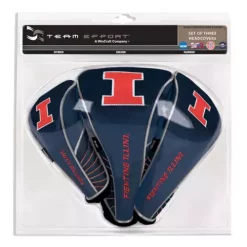 Team Effort Illinois Fighting Illini 3 Pack Headcovers